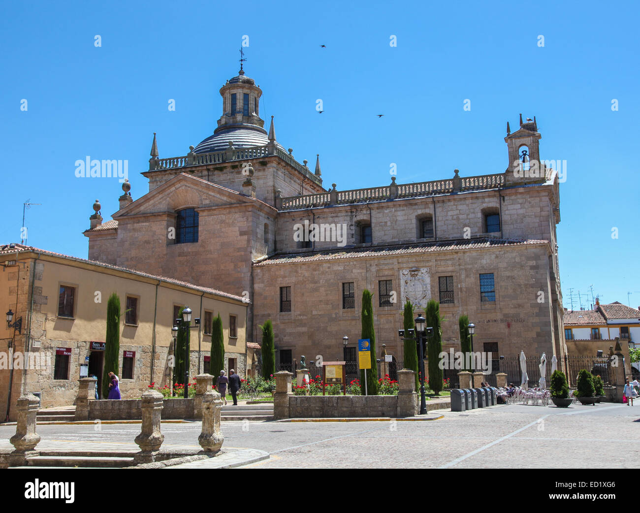 CIUDAD RODRIGO, SPAIN - JUNE 1, 2014: Facade of the Capilla de Cerralbo (16th Century) in Ciudad Rodrigo, a small cathedral city Stock Photo