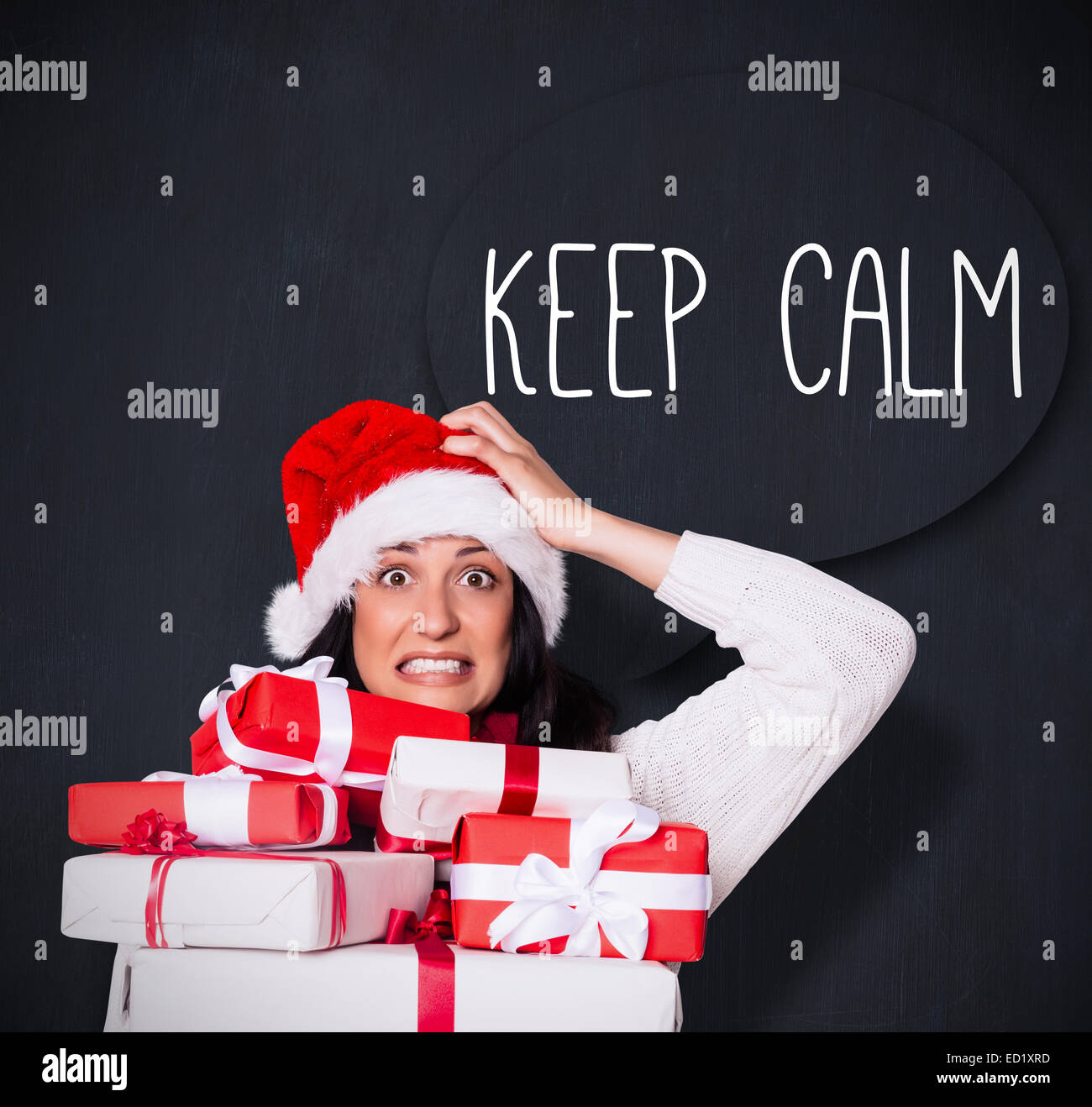 Astonished shocked woman dark hi-res stock photography and images - Alamy