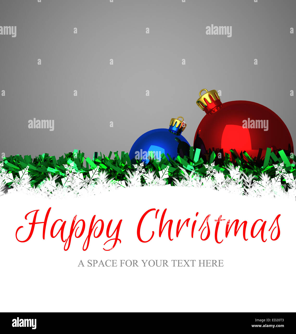 Happy Christmas message Stock Photo - Alamy