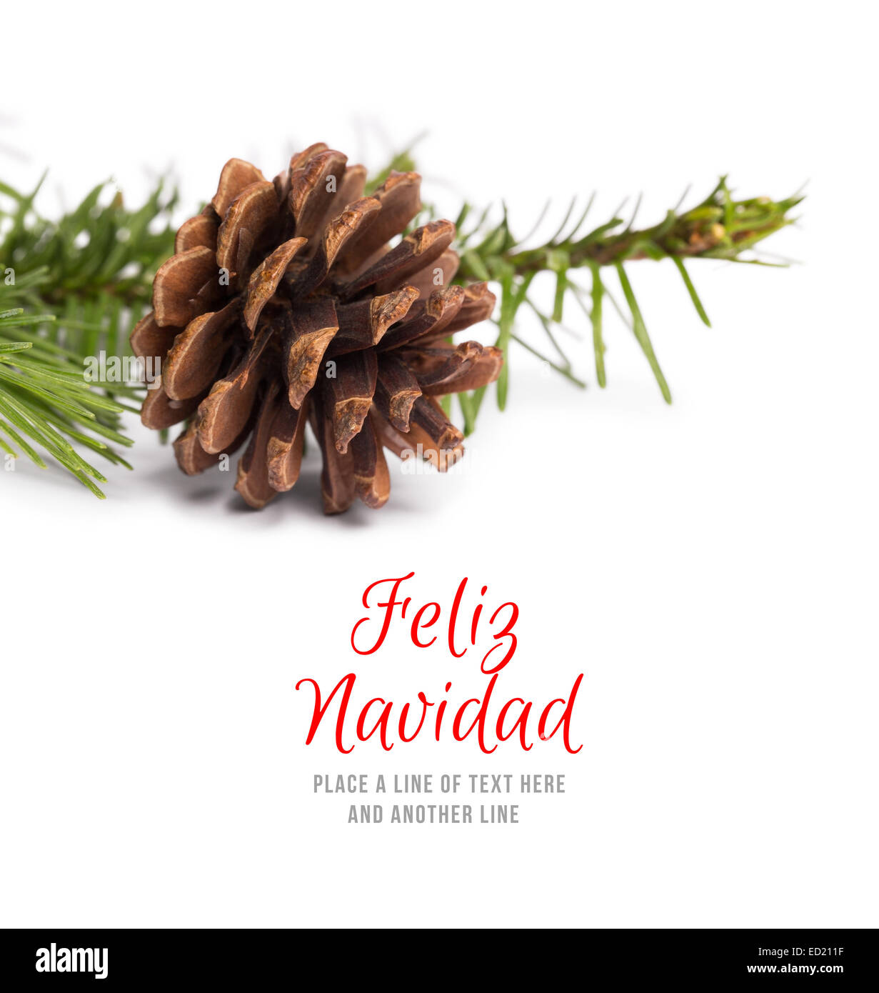 Composite image of feliz navidad Stock Photo