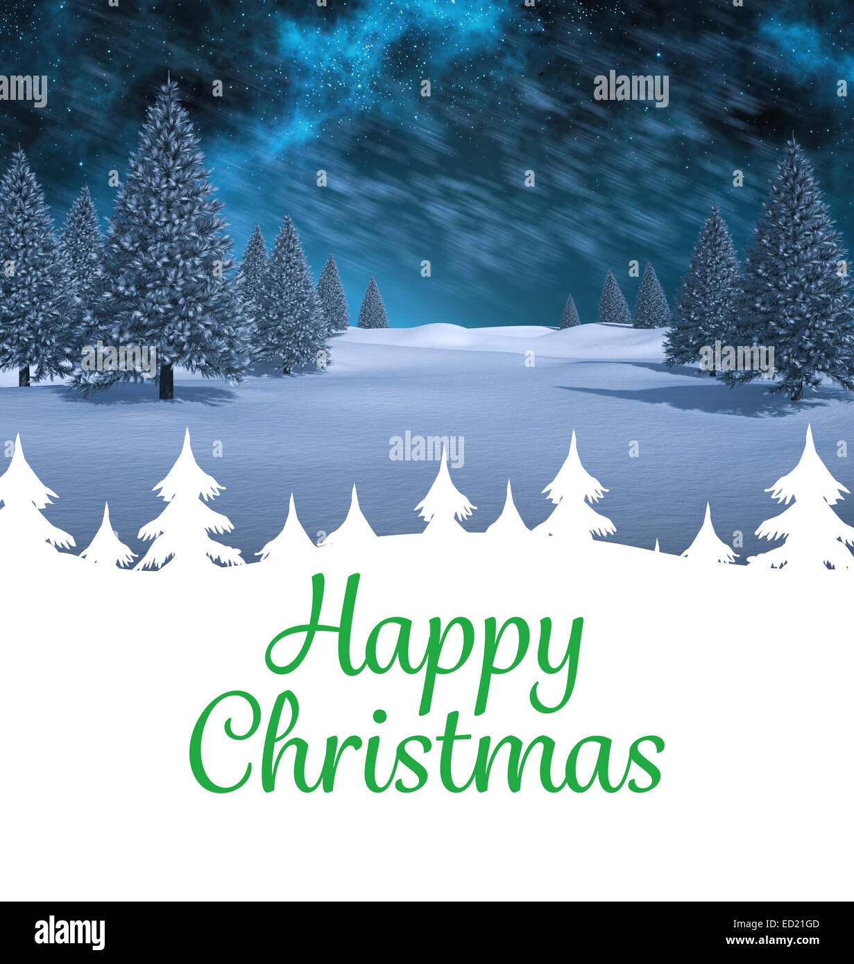 Happy Christmas message Stock Photo - Alamy