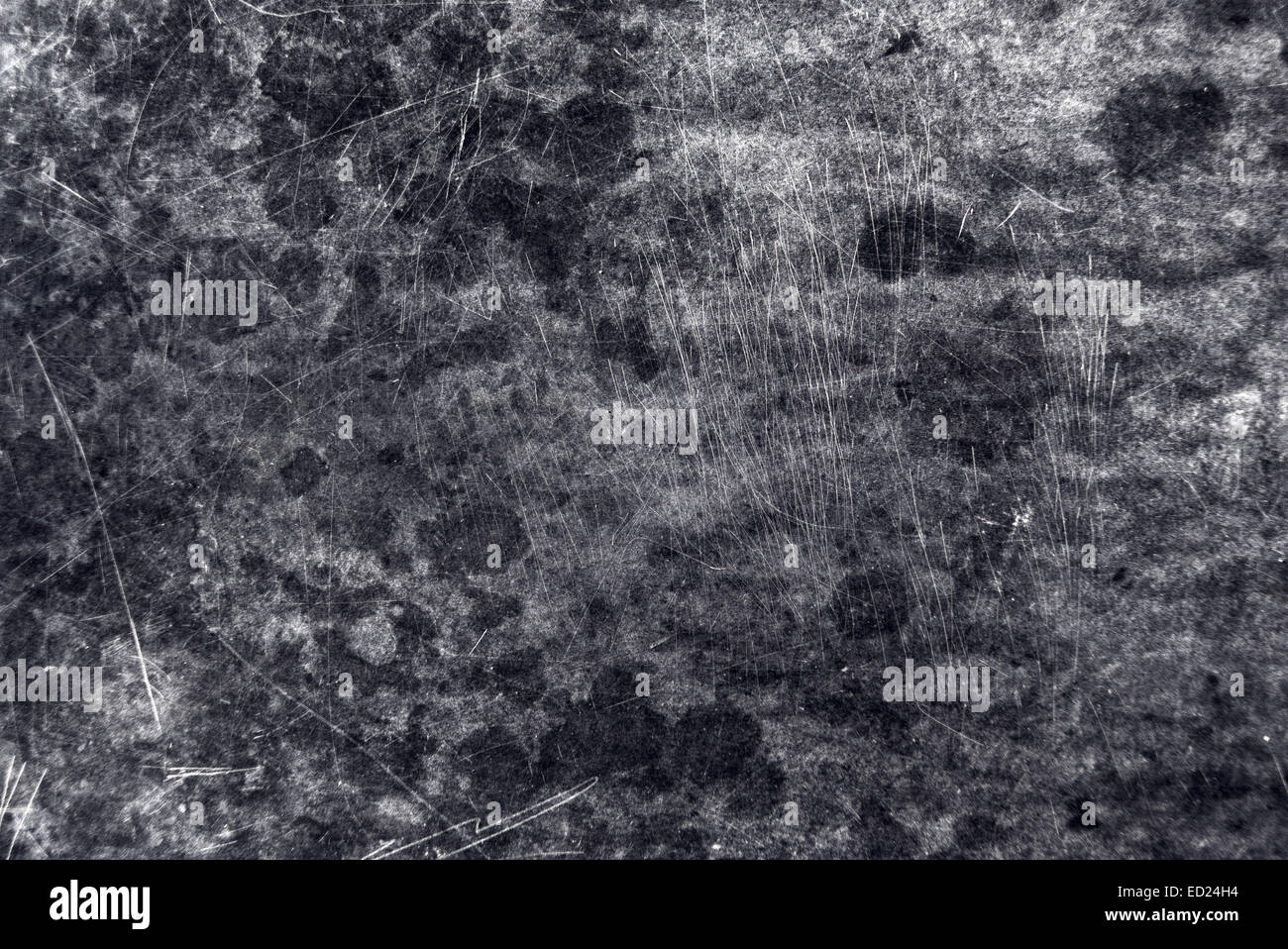 Grunge Monochromatic Texture, old wooden plate with stains and scratches as natural pattern background. Stock Photo