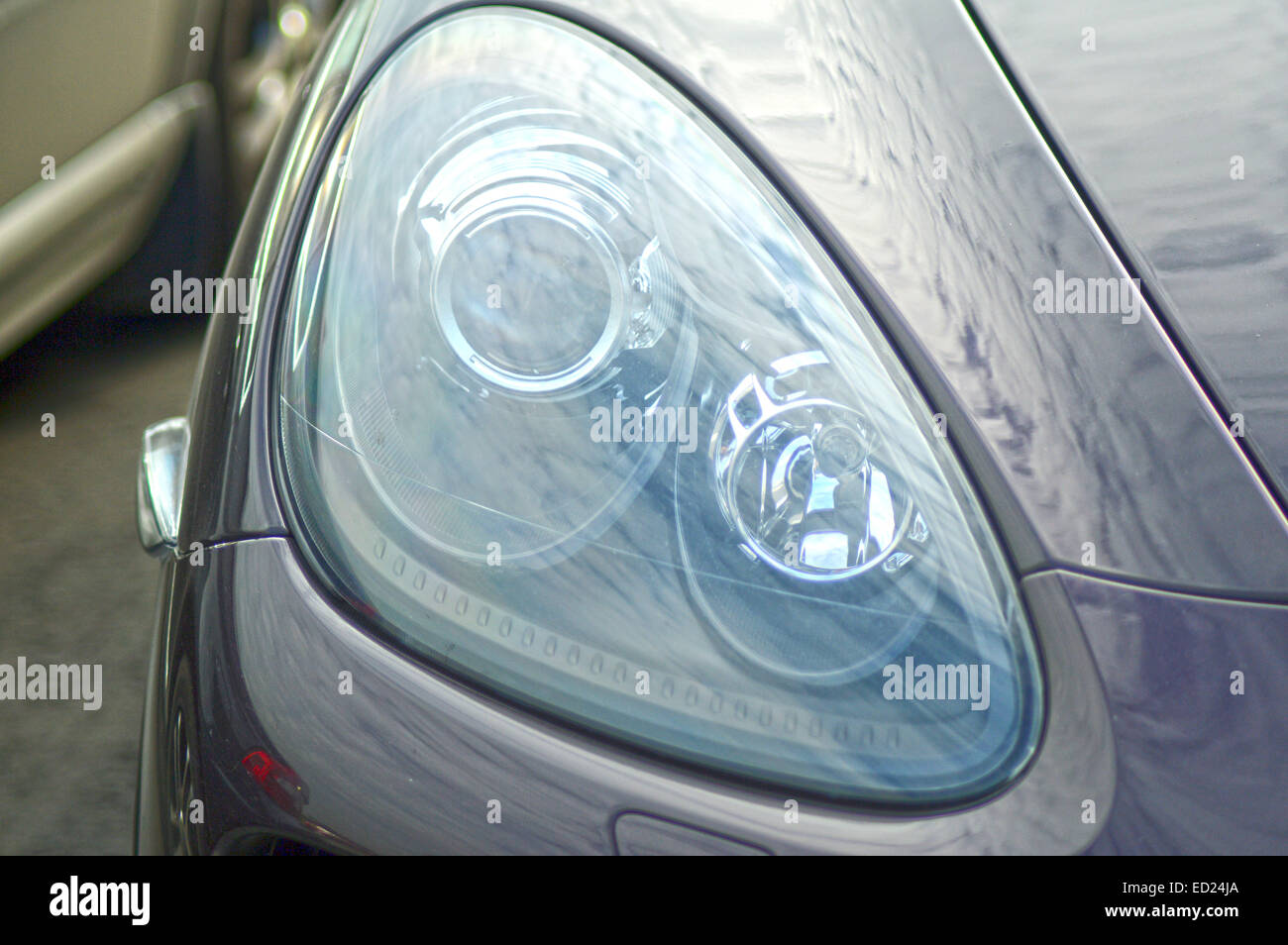 Headlight car premium. Shine Stock Photo
