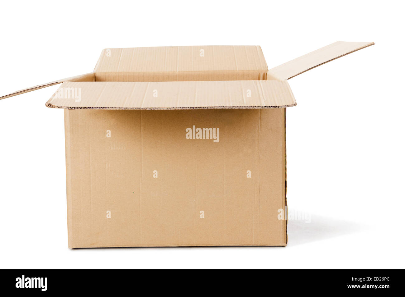 Carton Box Empty Nobody Stock Photo Alamy
