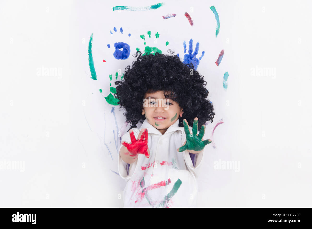 Indian Child Color Hand Indian child color hands hi-res stock photography and images - Alamy