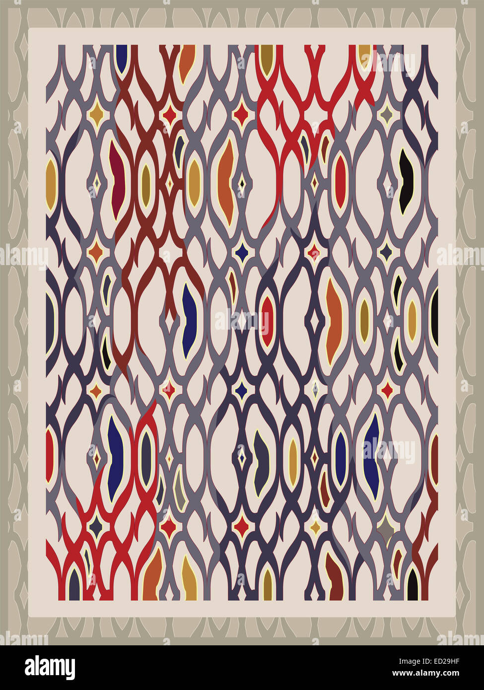 Abstract Carpet Design Stock Photo Alamy