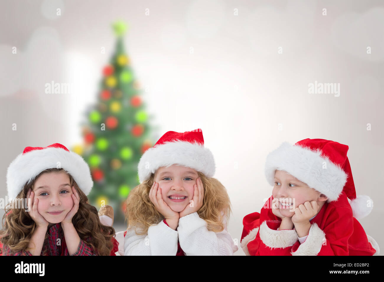Composite image of cute children Stock Photo - Alamy