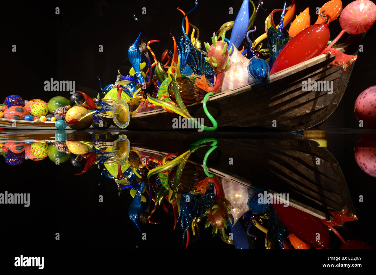 Dale Chihuly glass sculpture, Chihuly Garden and Glass, Seattle Stock ...