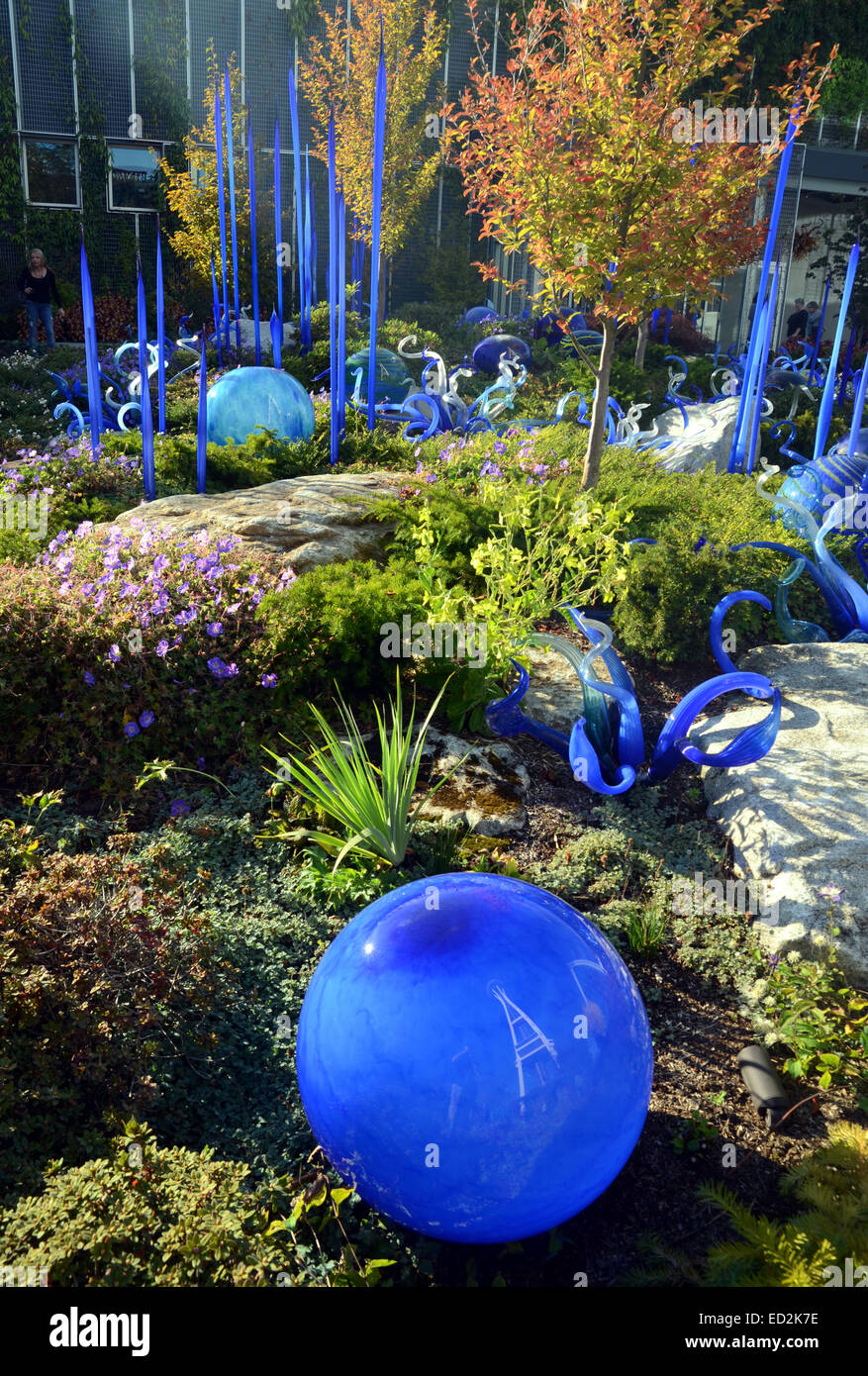 Dale Chihuly glass sculpture, Chihuly Garden and Glass, Seattle Stock ...