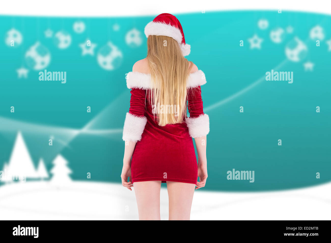 Blonde female rear view hi-res stock photography and images - Alamy
