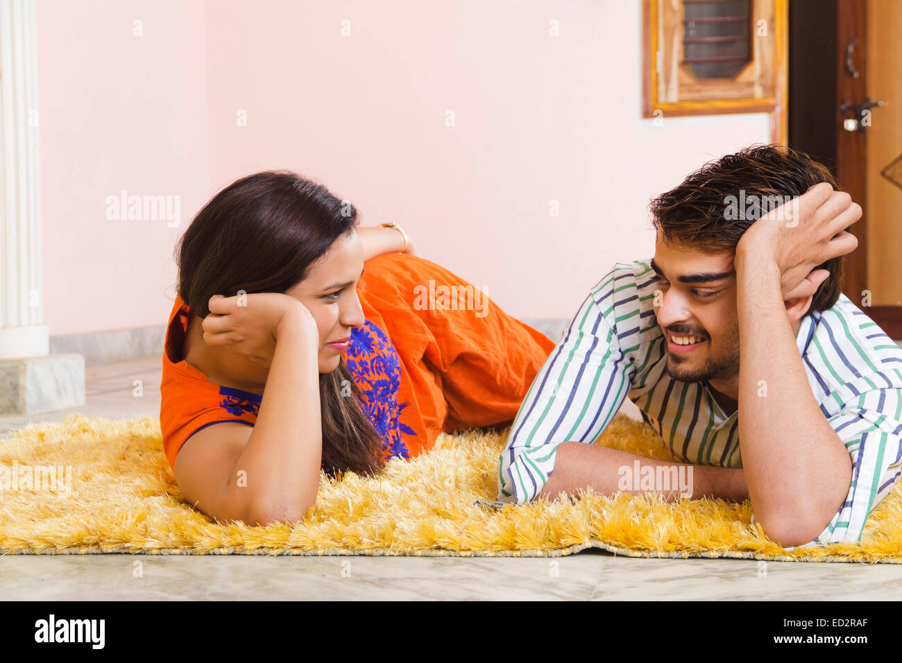 Indian couple in traditional clothing hi-res stock photography and ...