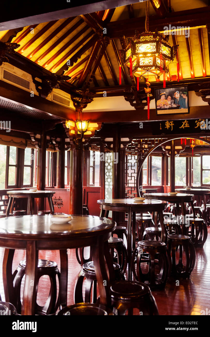 License available at MaximImages.com - Traditional tea house interior ...