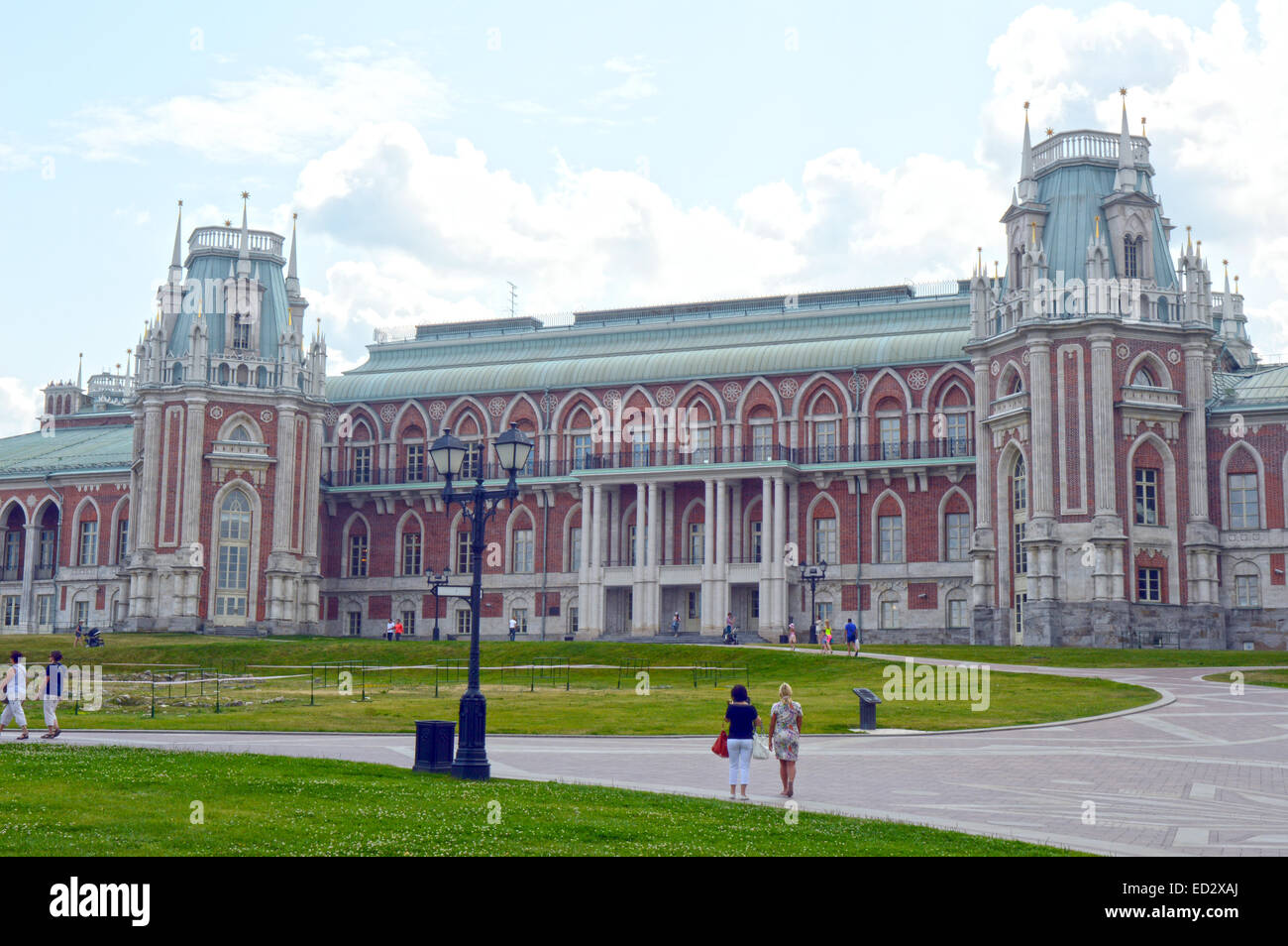 The Tsaritsyno  The Grand Palace  Main  North  facade Stock Photo