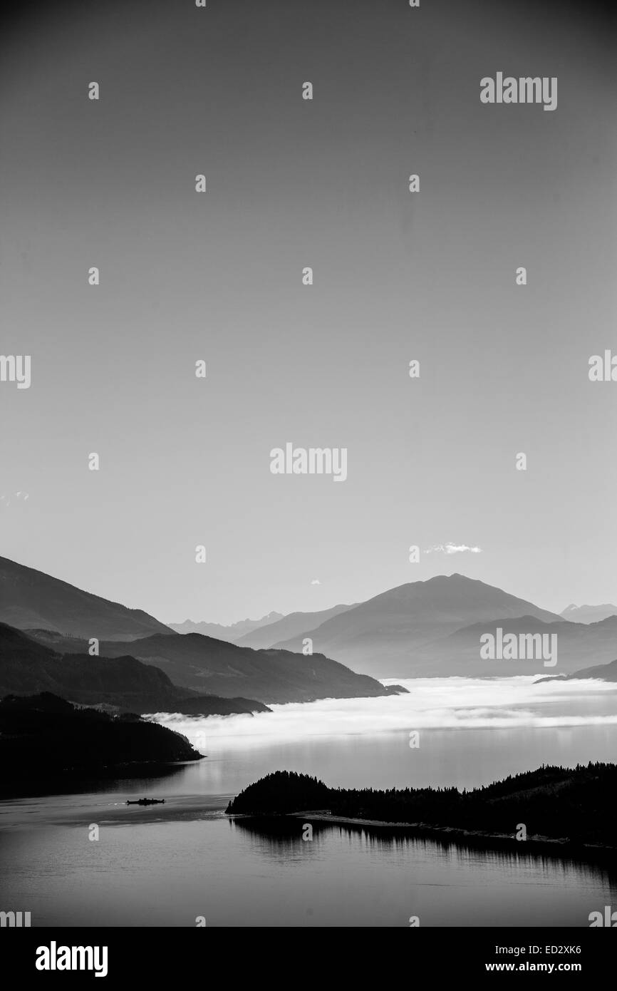 Ferry at lake Black and White Stock Photos & Images - Alamy