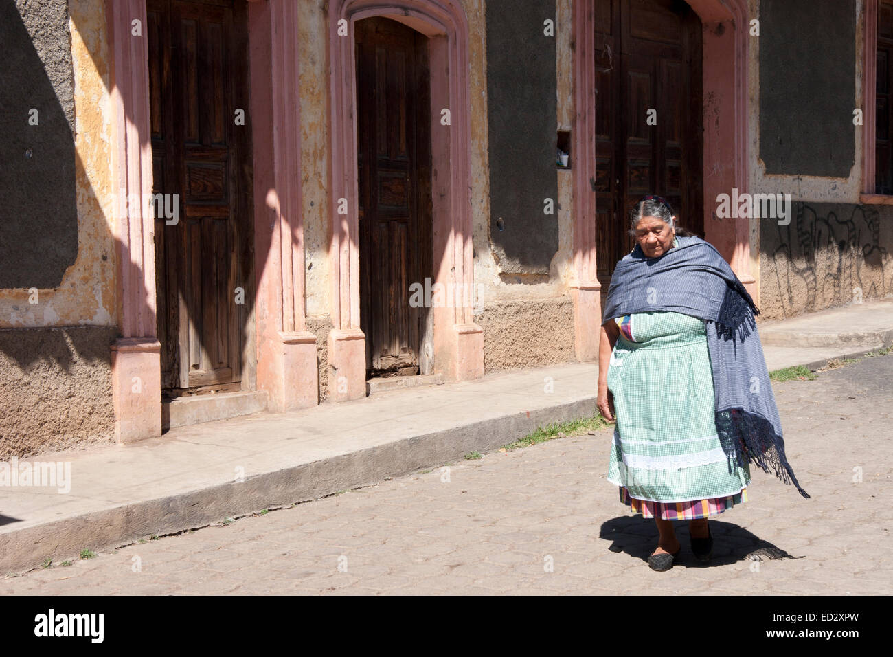 The village of Erongaricuaro on Lake Patzcuaro, Michoacan, Mexico Stock Photo