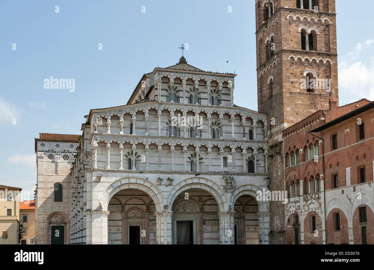 Cathedral of San Martino in Lucca, Tuscany, Italy Stock Photo