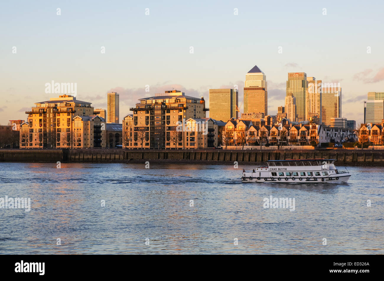 Residential building buildings at Canary Wharf, South London England United Kingdom UK Stock Photo