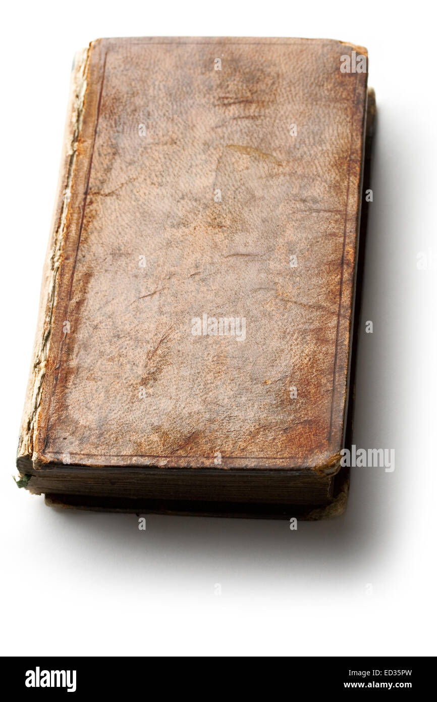 Old book on white background Stock Photo - Alamy