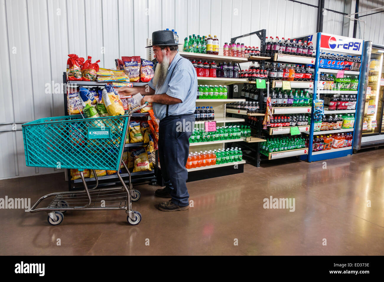 Illinois Arthur Beachy's Bulk Foods grocery store supermarket Stock