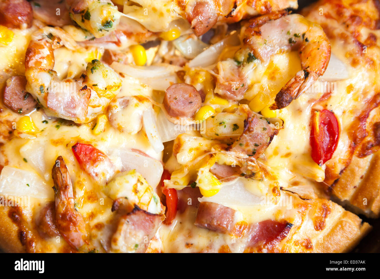 pizza stack on pan Stock Photo - Alamy