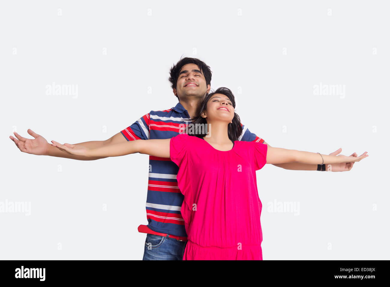 2 indian couple romance Stock Photo