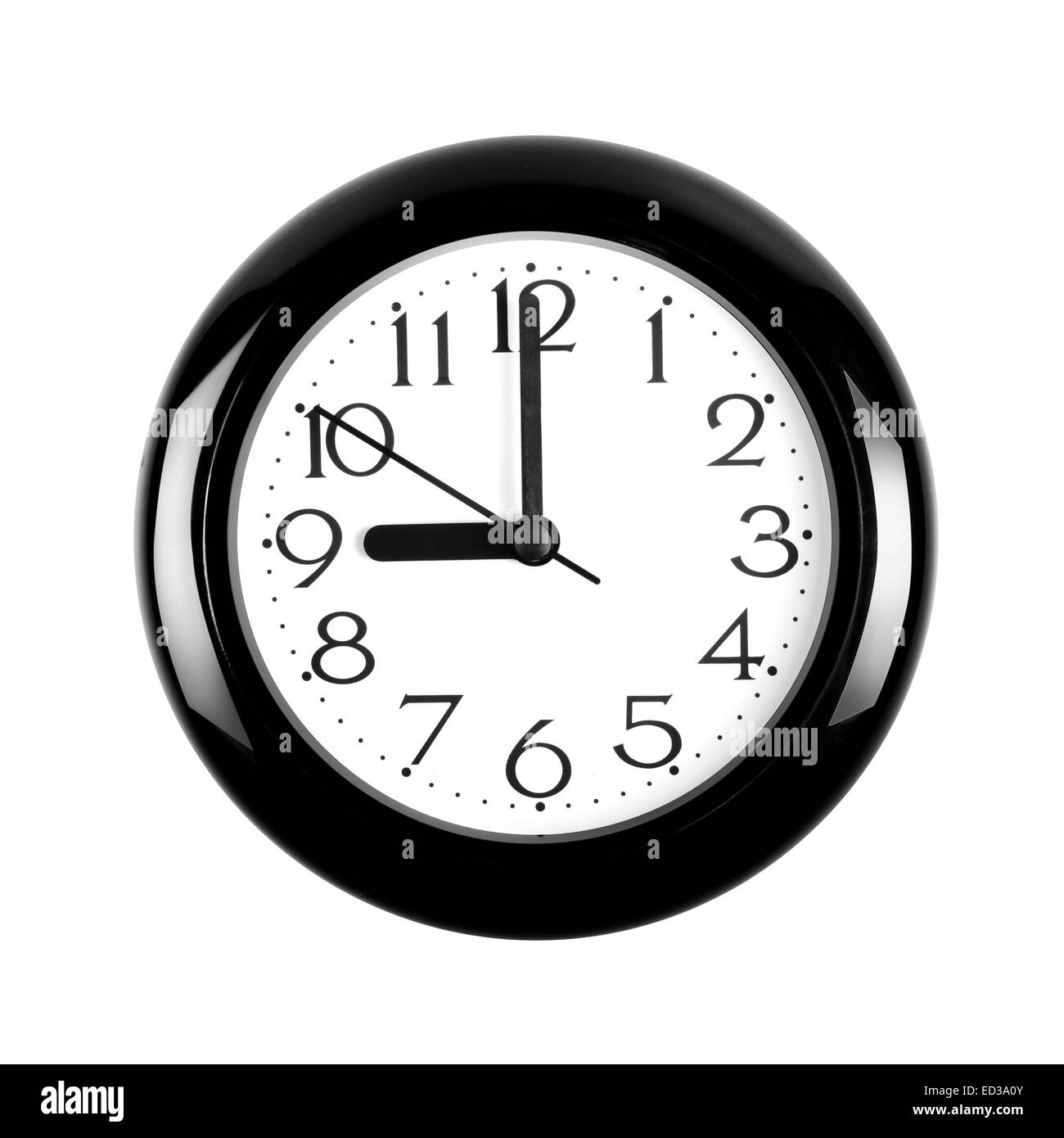 Clock vector Black and White Stock Photos & Images Alamy