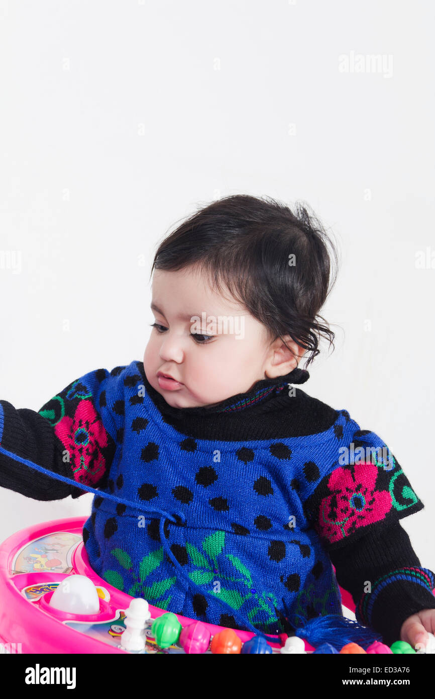 Young girl swinging indian hires stock photography and images Alamy