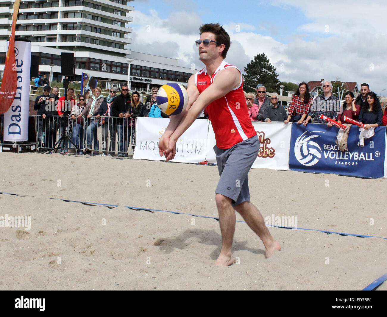 8th annual Beach Volleyball StarCup with celebrities from TV shows Verbotene Liebe, Sturm der Liebe, Rote Rosen and Brisant