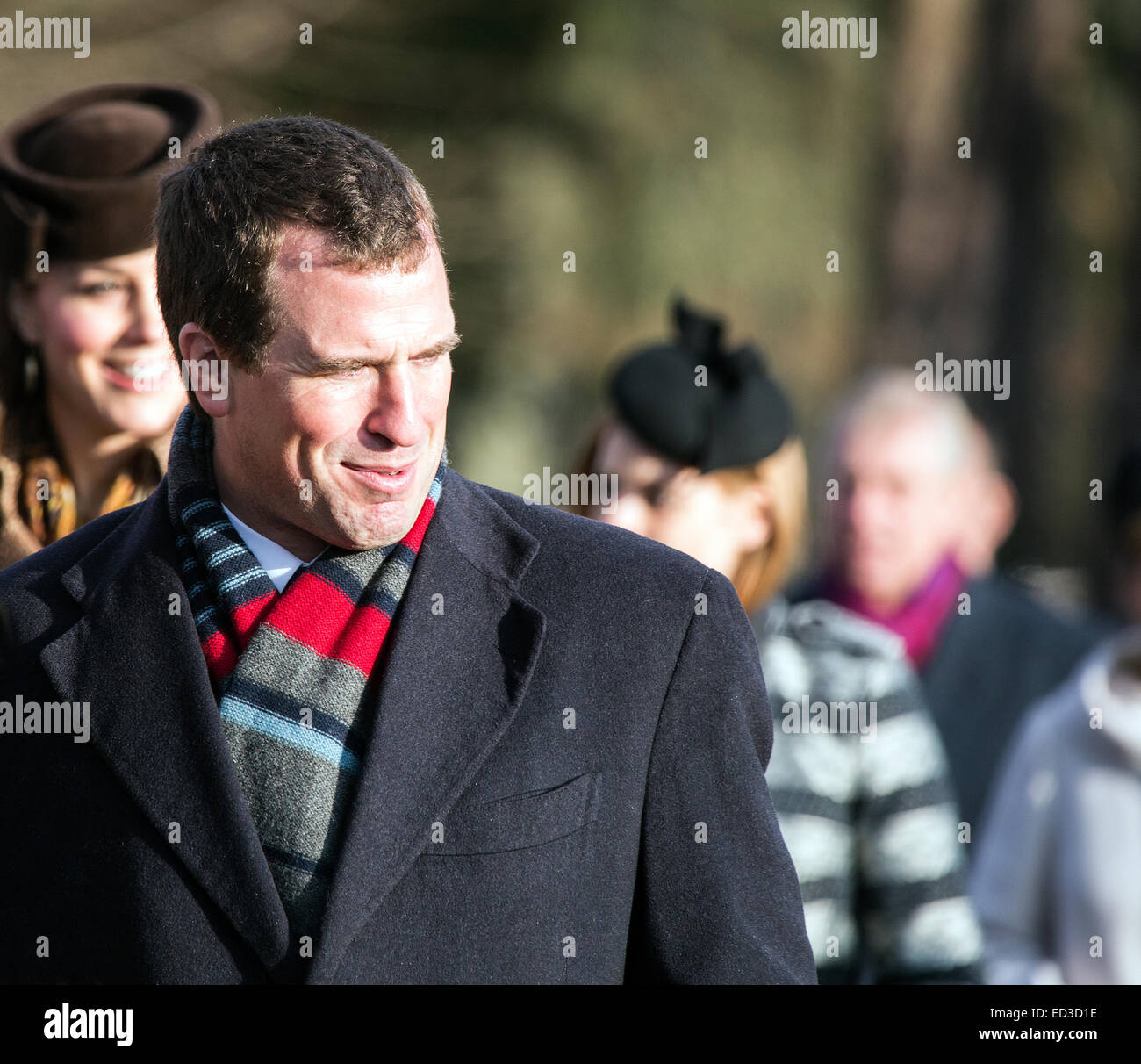 Sandringham, UK. 25th Dec, 2014. The Royal Family attend the