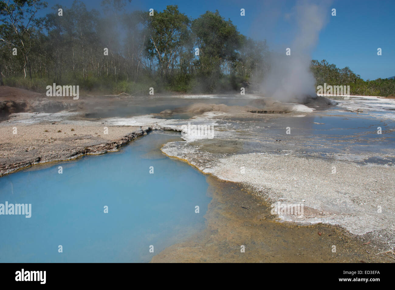 Melanesia, Papua New Guinea, Fergusson Island, Del Del Hot Springs