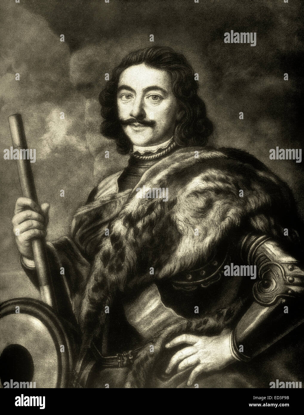 Portrait of Peter the Great, Peter I or Pyotr Alexeyevich Romanov, 1672 ...
