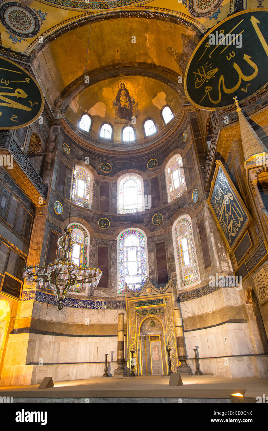 Hagia Sophia Museum in Sultanahmet district of Istanbul Stock Photo - Alamy