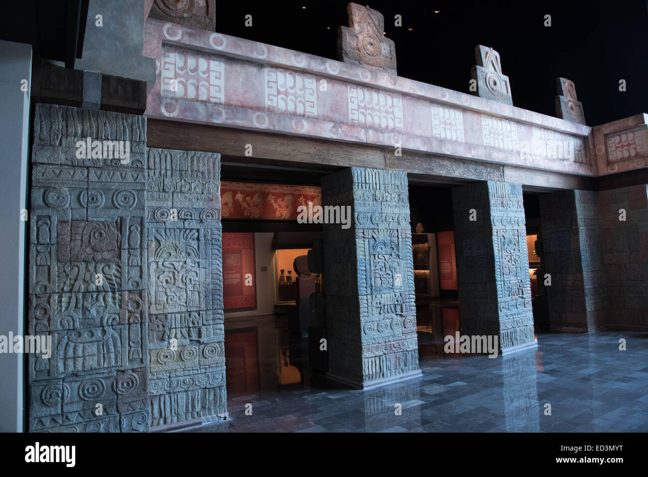 The National Museum of Anthropology,Mexico city,Mexico culture of Teotihuacan Stock Photo