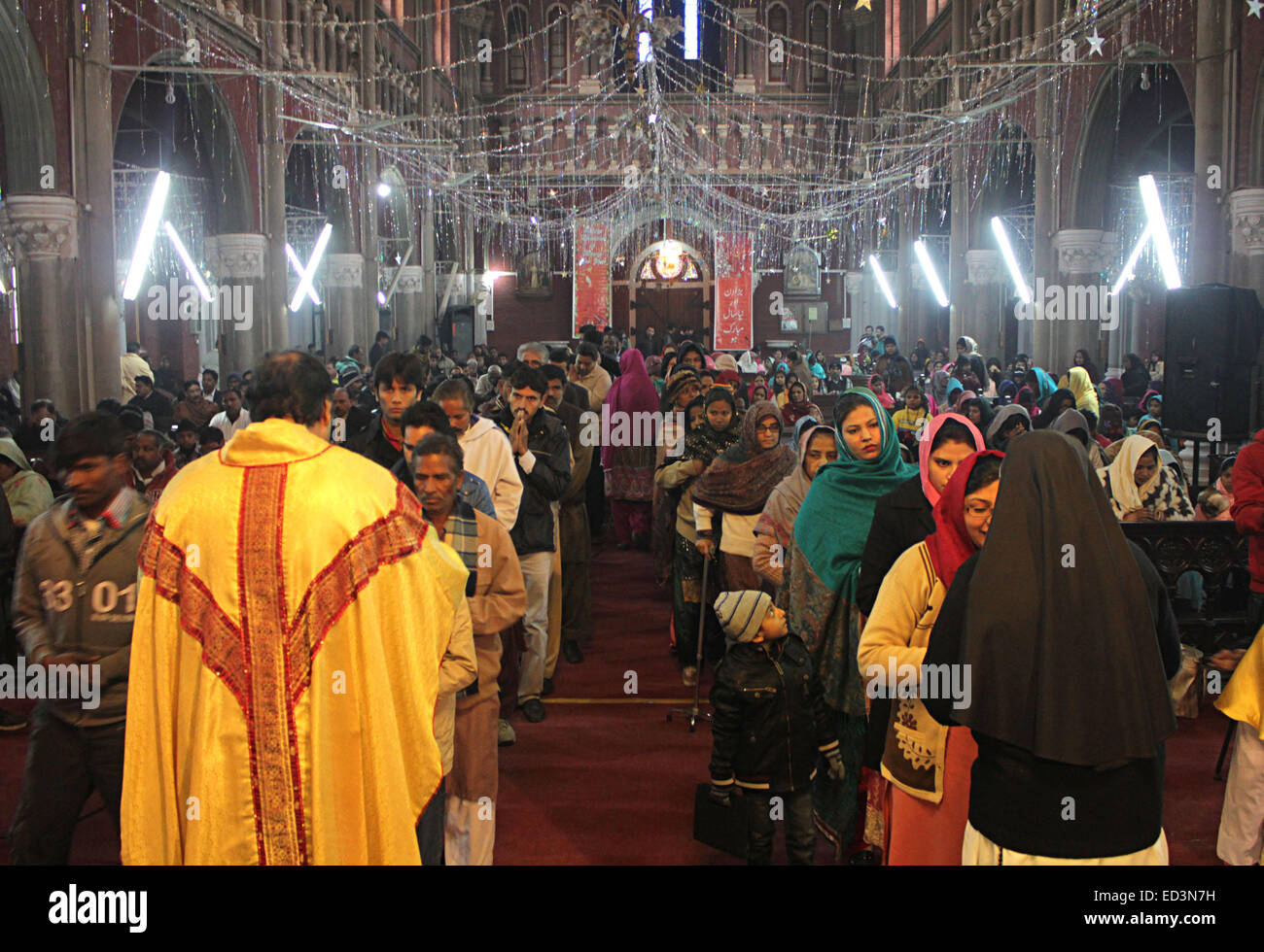 Pakistani Christians performing their religious rituals at “Saint ...