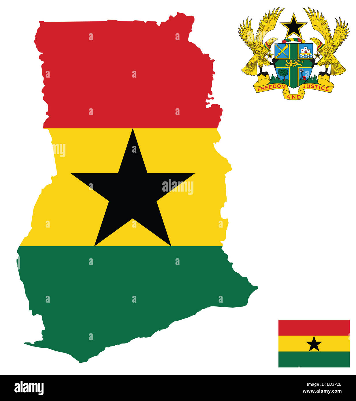 Ghana coat of arms hires stock photography and images Alamy