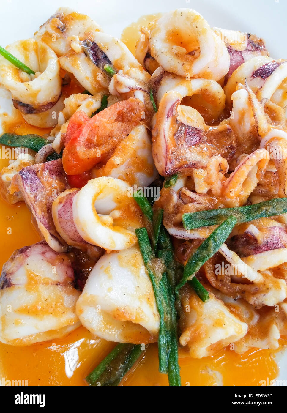 Stir Fried Squid Salted Egg High Resolution Stock Photography And Images Alamy