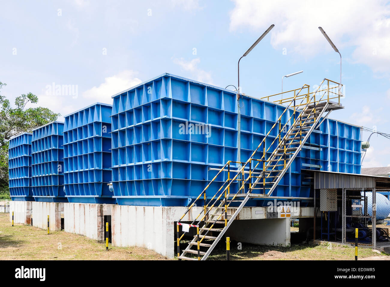 Water filtration plant for water supply in Thailand Stock Photo Alamy