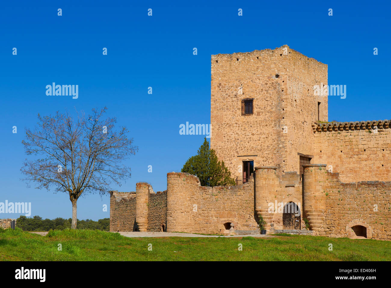 Pedraza, Castle, Ignacio Zuloaga Museum, Segovia Province, Castille Leon, Spain. Stock Photo