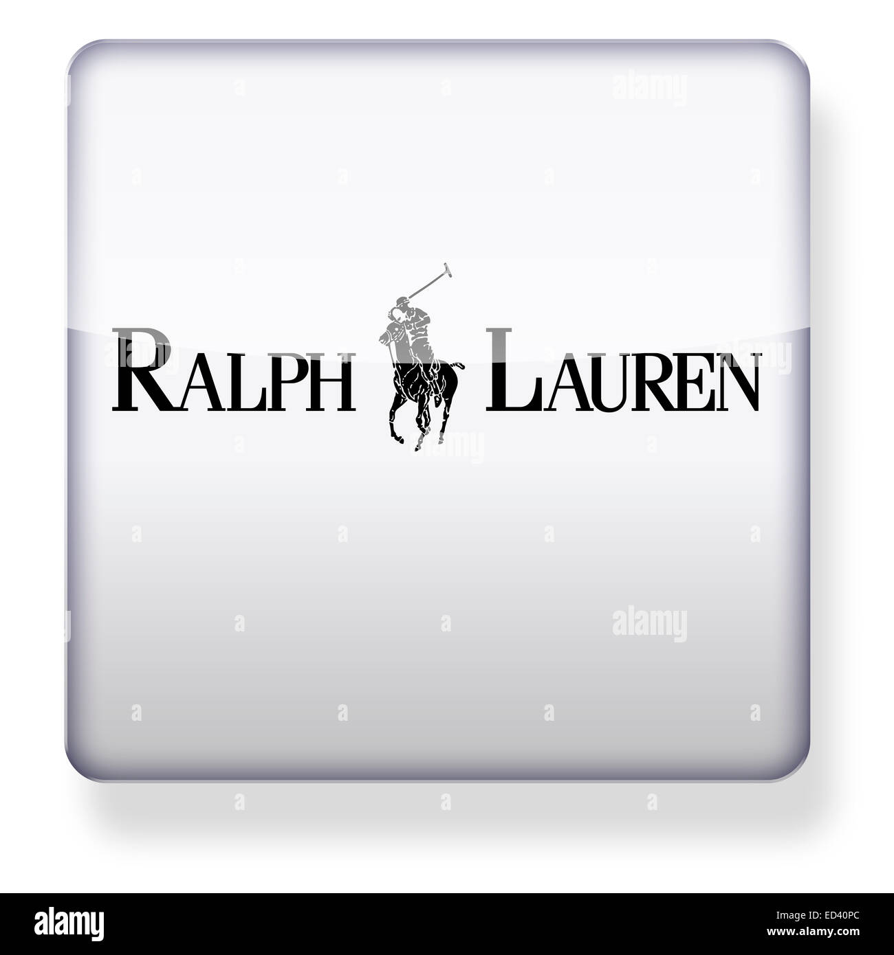 Ralph Lauren logo as an app icon. Clipping path included Stock Photo - Alamy