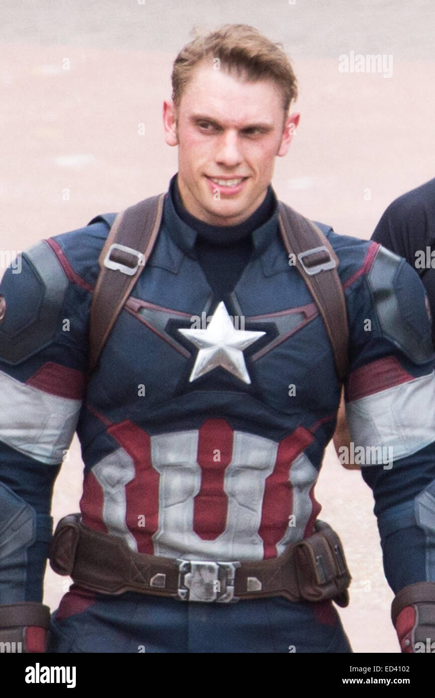 Filming takes place on the set of 'Avengers: Age of Ultron' Stock Photo -  Alamy