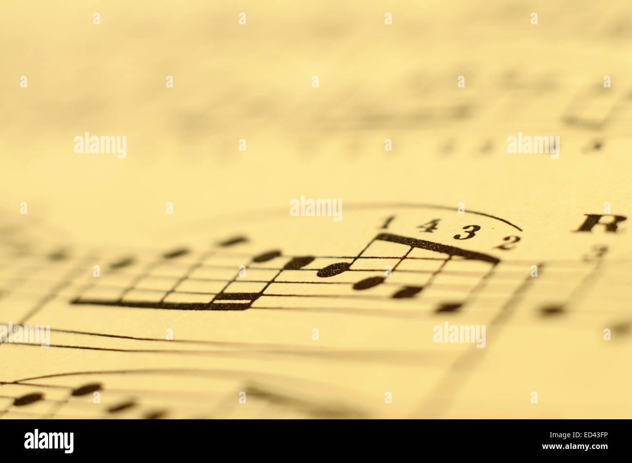 score paper music