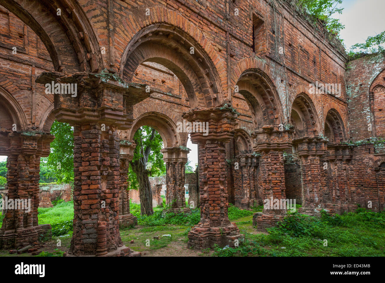 Ruins of Tamluk Rajbari in West Bengal, India. Stock Photo