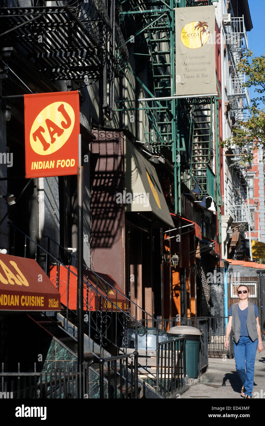 Indian food restaurant in East Village. New York. If anything