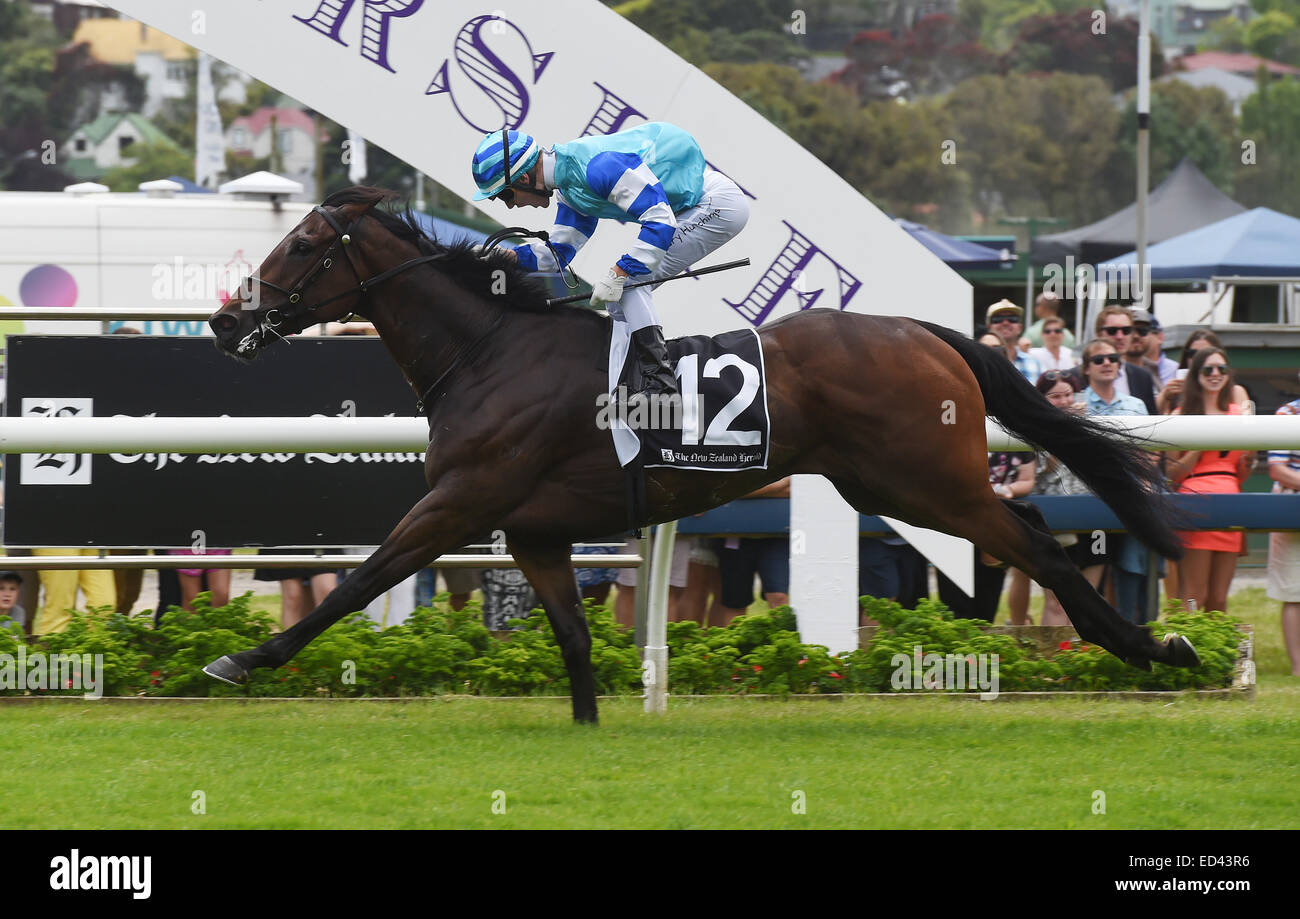 Auckland, New Zealand. 26th Dec, 2014. Allez Eagle with jockey Rory