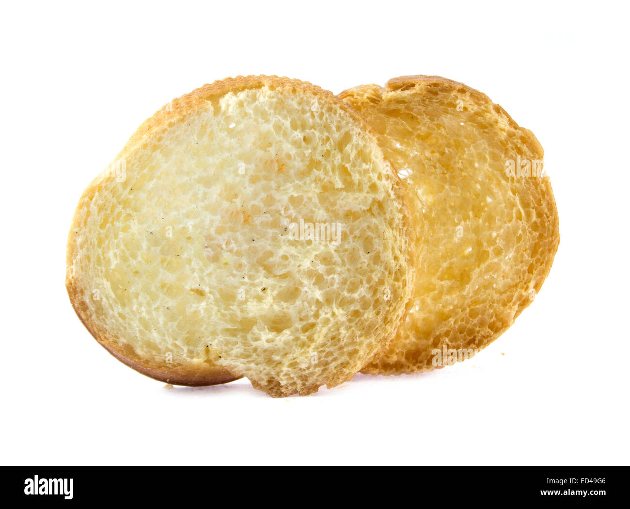 White bread slices. Isolated on white background Stock Photo - Alamy