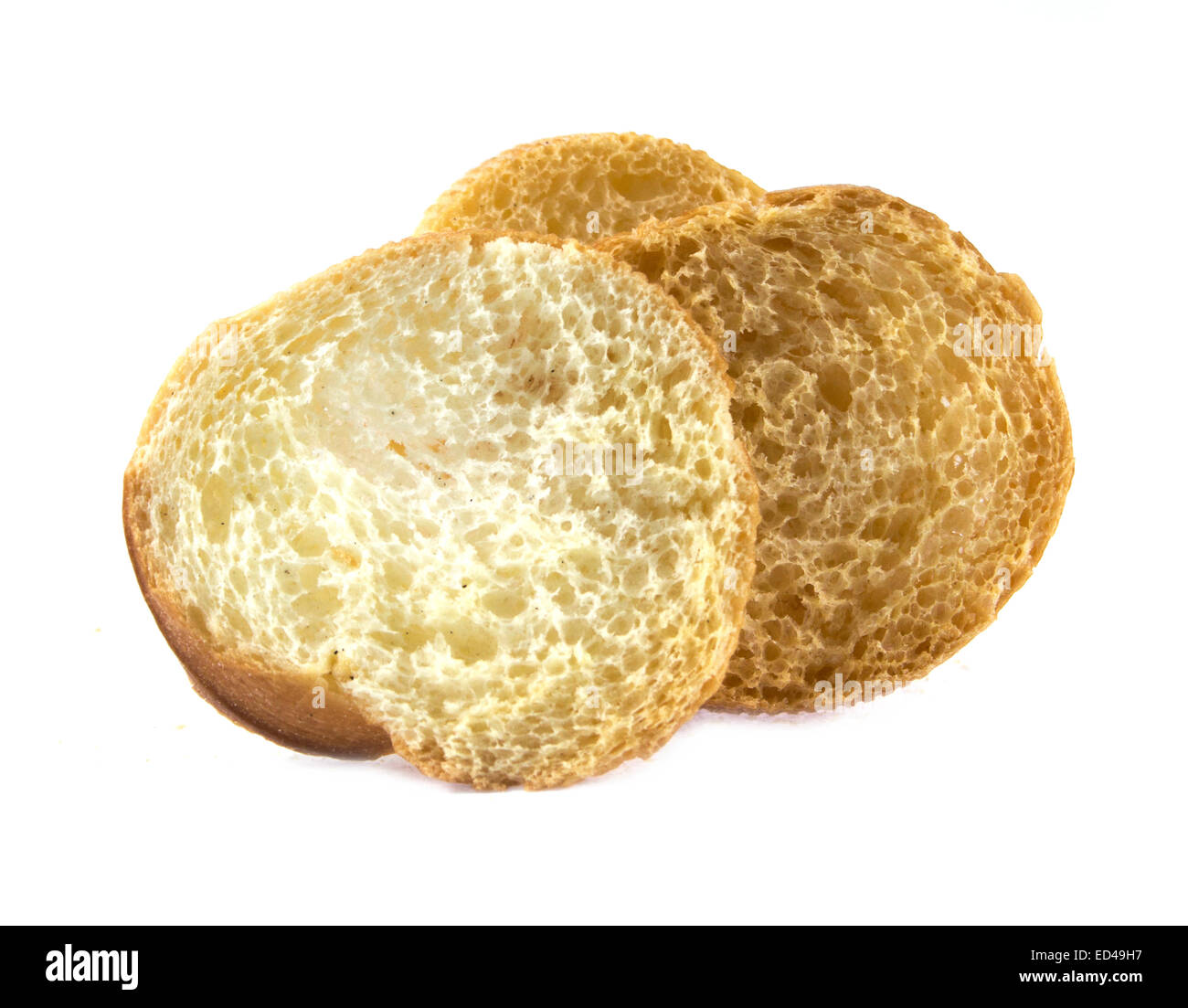 White bread slices. Isolated on white background Stock Photo - Alamy
