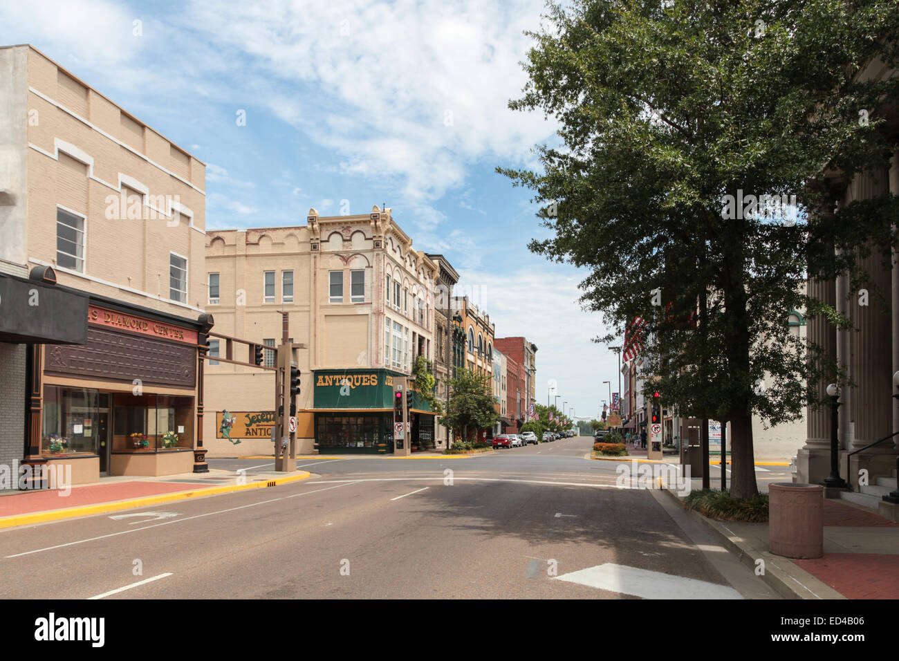 Old frontages and buildings in Paducah, Kentucky, USA Stock Photo