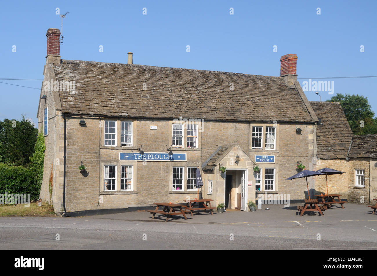 The Plough Inn, in Kington Langley, Wiltshire, England Stock Photo
