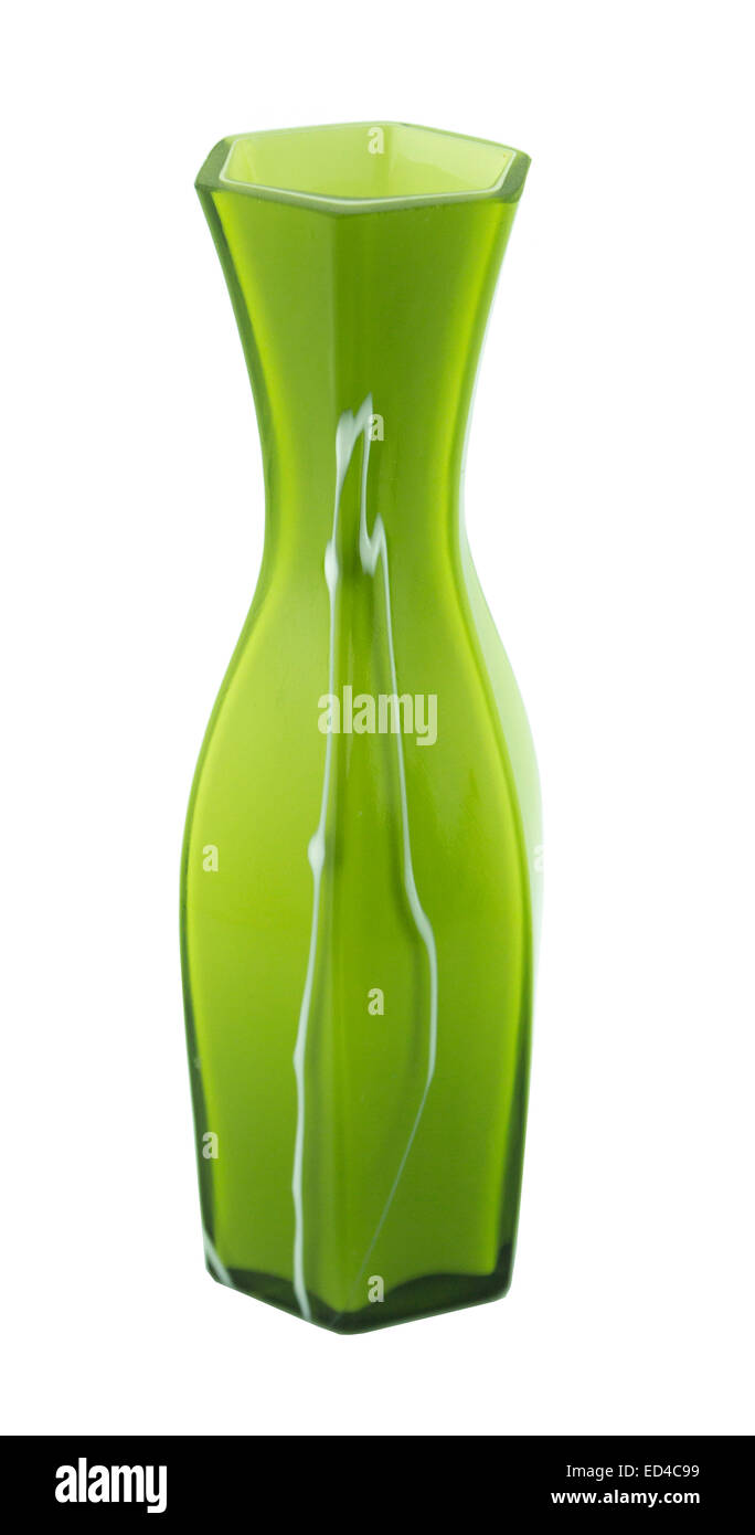 Decorative ceramic, Glass vase isolated on white Stock Photo Alamy