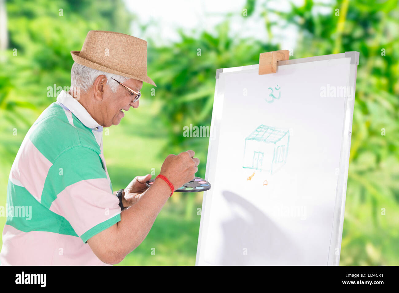 Indian garden painting hi-res stock photography and images - Alamy